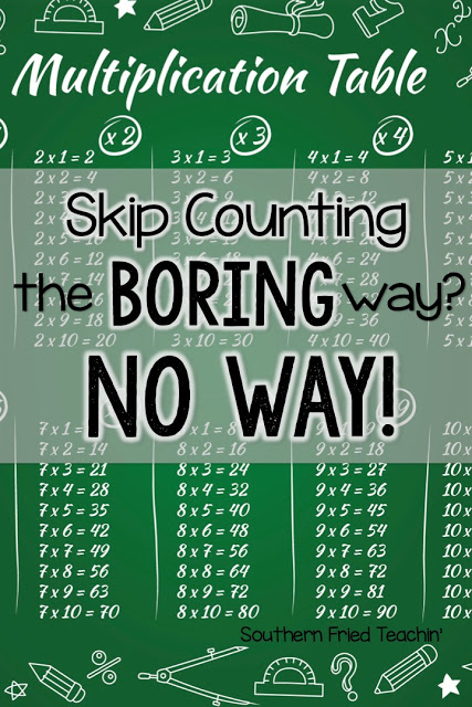 Teaching and practicing skip counting and multiples doesn’t have to be boring. Here are two simple ways to make learning multiples easy and fun. Get your students ready for multiplication success!