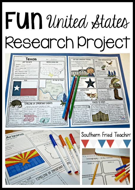 state research project 3rd grade
