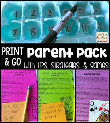 Provide your parents some simple ways to support their children at home in math and reading. They will love and appreciate you for it!