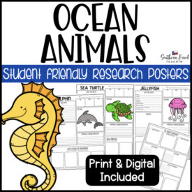 Ocean Animals Research Project Posters - Printable & Digital - Southern ...