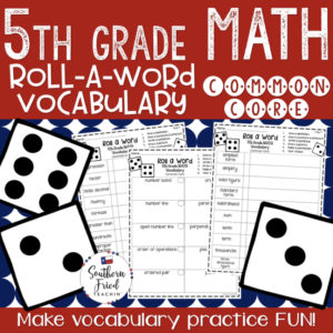5th grade common core math vocabulary