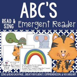 This ABCs Early Reader is super unique to other readers...you not only read each page, you sing it to "Where Is Thumbkin?". Students love them! Also a FUN way to practice reading, increase fluency through singing and repetition, and improve vocabulary.