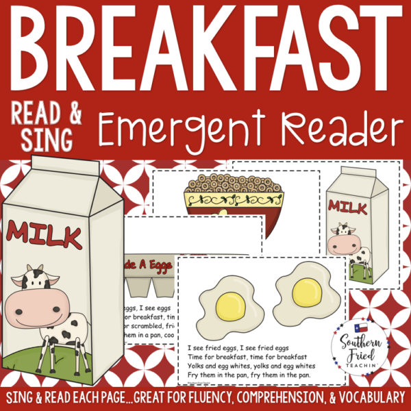 This Breakfast Early Reader is super unique to other readers...you not only read each page, you sing it to "Where Is Thumbkin?". Students love them! Also a FUN way to practice reading, increase fluency through singing and repetition, and improve vocabulary.