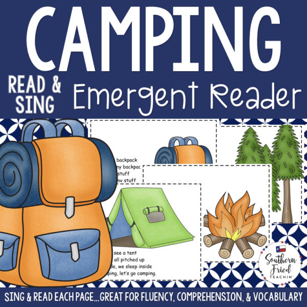 This Camping Early Reader is super unique to other readers...you not only read each page, you sing it to "Where Is Thumbkin?". Students love them! Also a FUN way to practice reading, increase fluency through singing and repetition, and improve vocabulary.