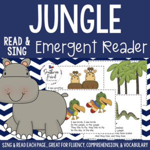 This Jungle Early Reader is super unique to other readers...you not only read each page, you sing it to "Where Is Thumbkin?". Students love them! Also a FUN way to practice reading, increase fluency through singing and repetition, and improve vocabulary.