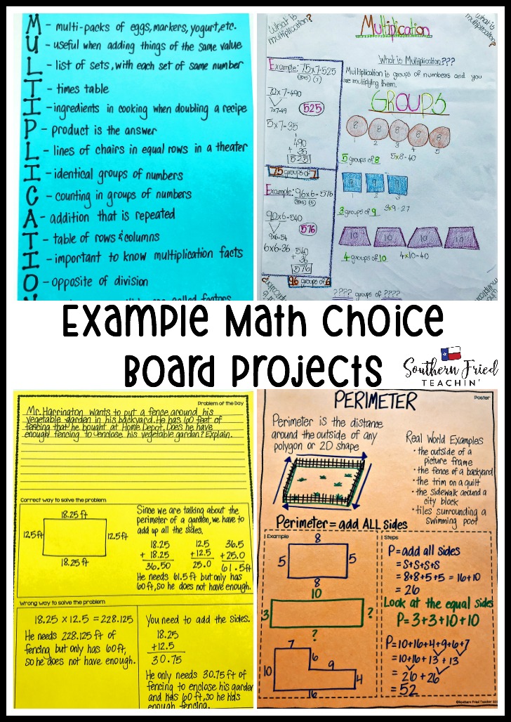 Are you looking for a way to bring differentiation, creativity, and student choice to your math classroom? These Math Choice Boards are just what you're looking for! Your students will LOVE to be able to choose how they show what they've learned.