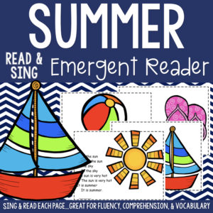 This Summer Early Reader is super unique to other readers...you not only read each page, you sing it to "Where Is Thumbkin?". Students love them! Also a FUN way to practice reading, increase fluency through singing and repetition, and improve vocabulary.