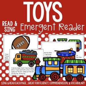 This Toys Early Reader is super unique to other readers...you not only read each page, you sing it to "Where Is Thumbkin?". Students love them! Also a FUN way to practice reading, increase fluency through singing and repetition, and improve vocabulary.