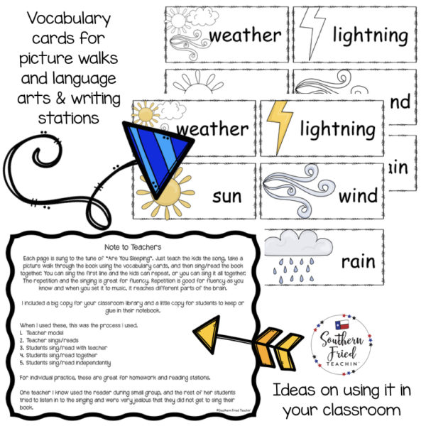 This Weather Early Reader is super unique to other readers...you not only read each page, you sing it to "Where Is Thumbkin?". Students love them! Also a FUN way to practice reading, increase fluency through singing and repetition, and improve vocabulary.
