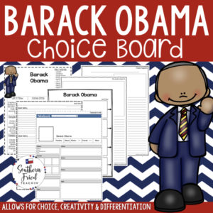 Make learning about presidents FUN! This choice board on Barack Obama brings student choice, creativity, and differentiation to your classroom, and your students will love it!