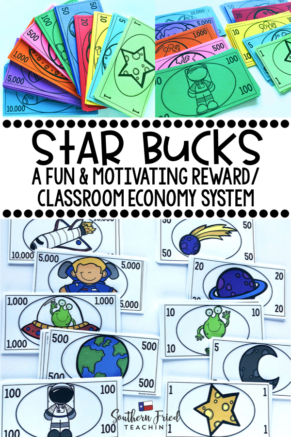 Are you looking for a fun and motivating classroom economy system? Star Bucks are a fun classroom economy and classroom management/behavior system, and they also reinforce place value. Your students will love to save up their bucks for rewards! 