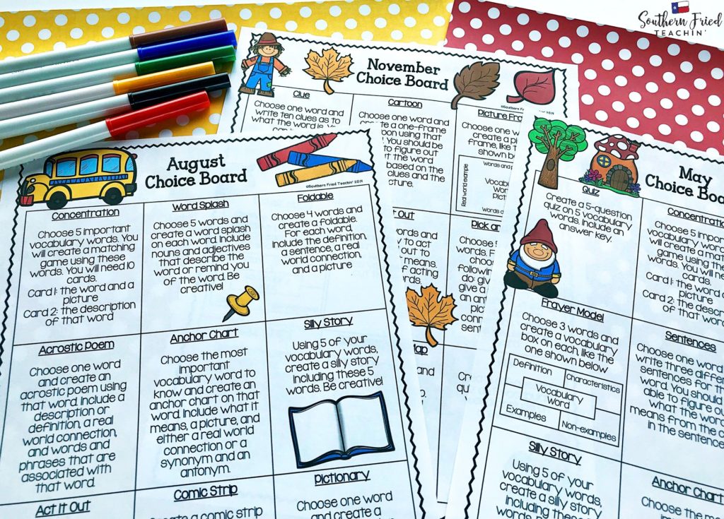 Looking for some fun and engaging vocabulary activities that can be used in ANY grade and ANY subject? Here is a collection of TEN vocabulary activities that you can use in your classroom today!