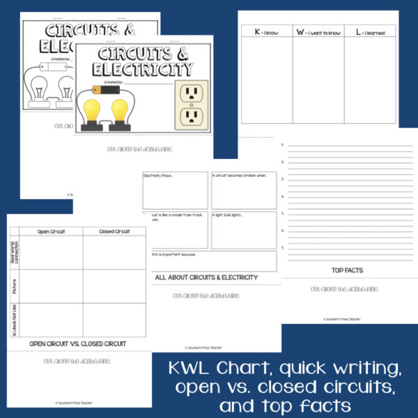 This engaging Circuits & Electricity Interactive Flip Book is an organized student resource that is load with critical thinking stems and questions which makes students really think. It can be used as a stand alone resource or for interactive notebooks. It can be used for so many things...note taking as a class, review, or even assessments. It is also great as a study tool for class and state assessments.