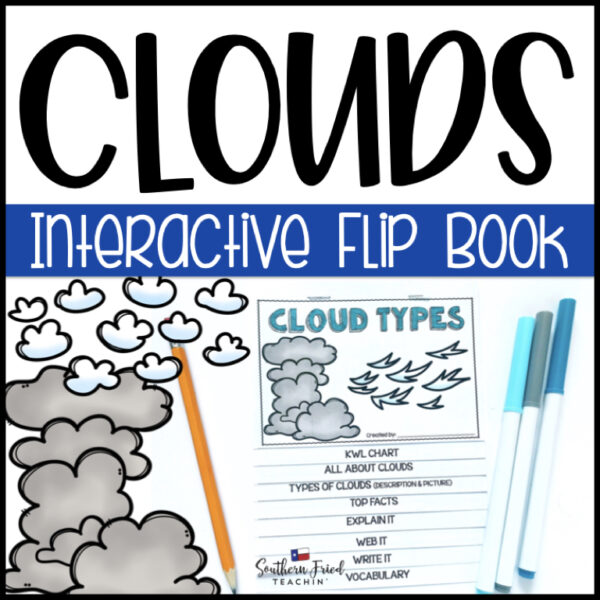 Cloud Types Interactive Flip Book - Southern Fried Teachin'