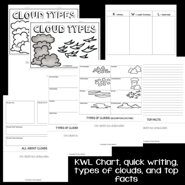 Engaging Cloud Types Interactive Flip Book which is perfect for review and assessment