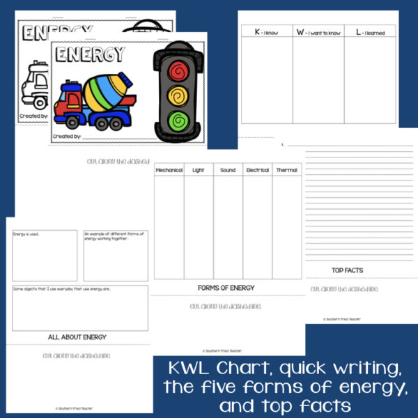 This engaging Forms of Energy Interactive Flip Book is an organized student resource that is load with critical thinking stems and questions which makes students really think. It can be used as a stand alone resource or for interactive notebooks. It can be used for so many things...note taking as a class, review, or even assessments. It is also great as a study tool for class and state assessments.