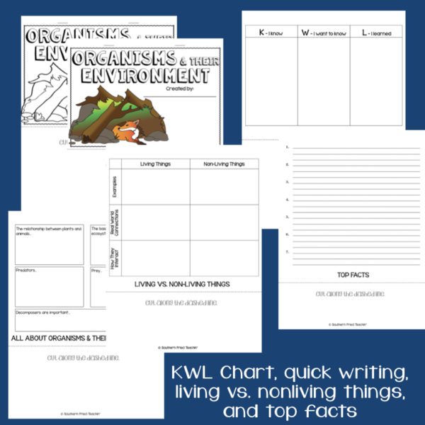 This engaging Organisms & Their Environments Interactive Flip Book is an organized student resource that is load with critical thinking stems and questions which makes students really think. It can be used as a stand alone resource or for interactive notebooks. It can be used for so many things...note taking as a class, review, or even assessments. It is also great as a study tool for class and state assessments.