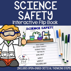 This engaging Science Safety Interactive Flip Book is an organized student resource that is load with critical thinking stems and questions which makes students really think. It can be used as a stand alone resource or for interactive notebooks. It can be used for so many things...note taking as a class, review, or even assessments. It is also great as a study tool for class and state assessments.