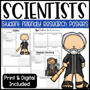 Student friendly research projects on famous scientists