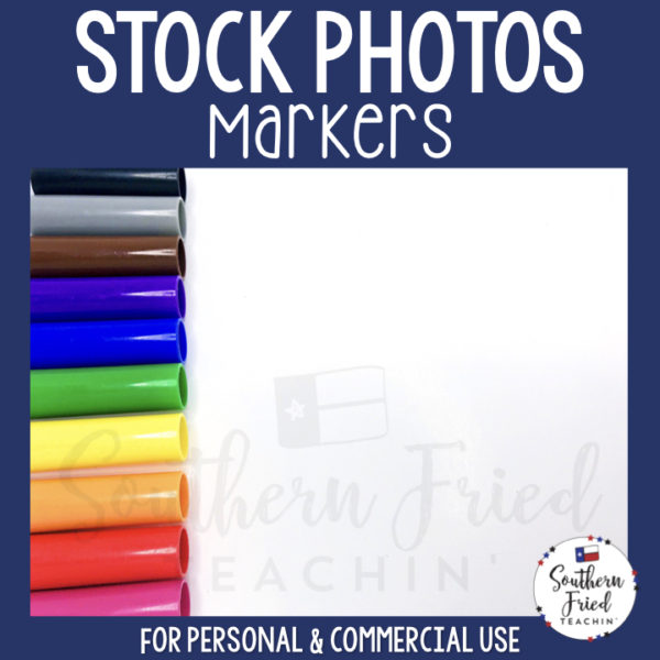 Jazz up your blog posts, social media, and cover photos with this bright and cheery, eye-catching stock photo of colorful rainbow markers!