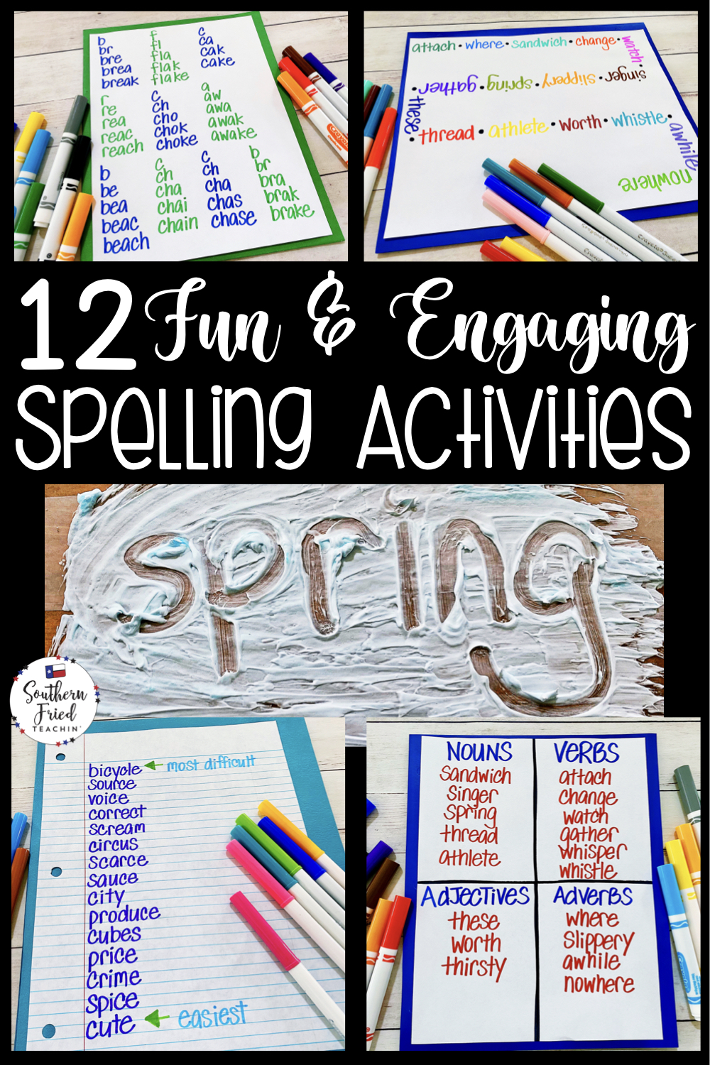 Fun & Engaging Ways to Practice Spelling Words Southern Fried Teachin'